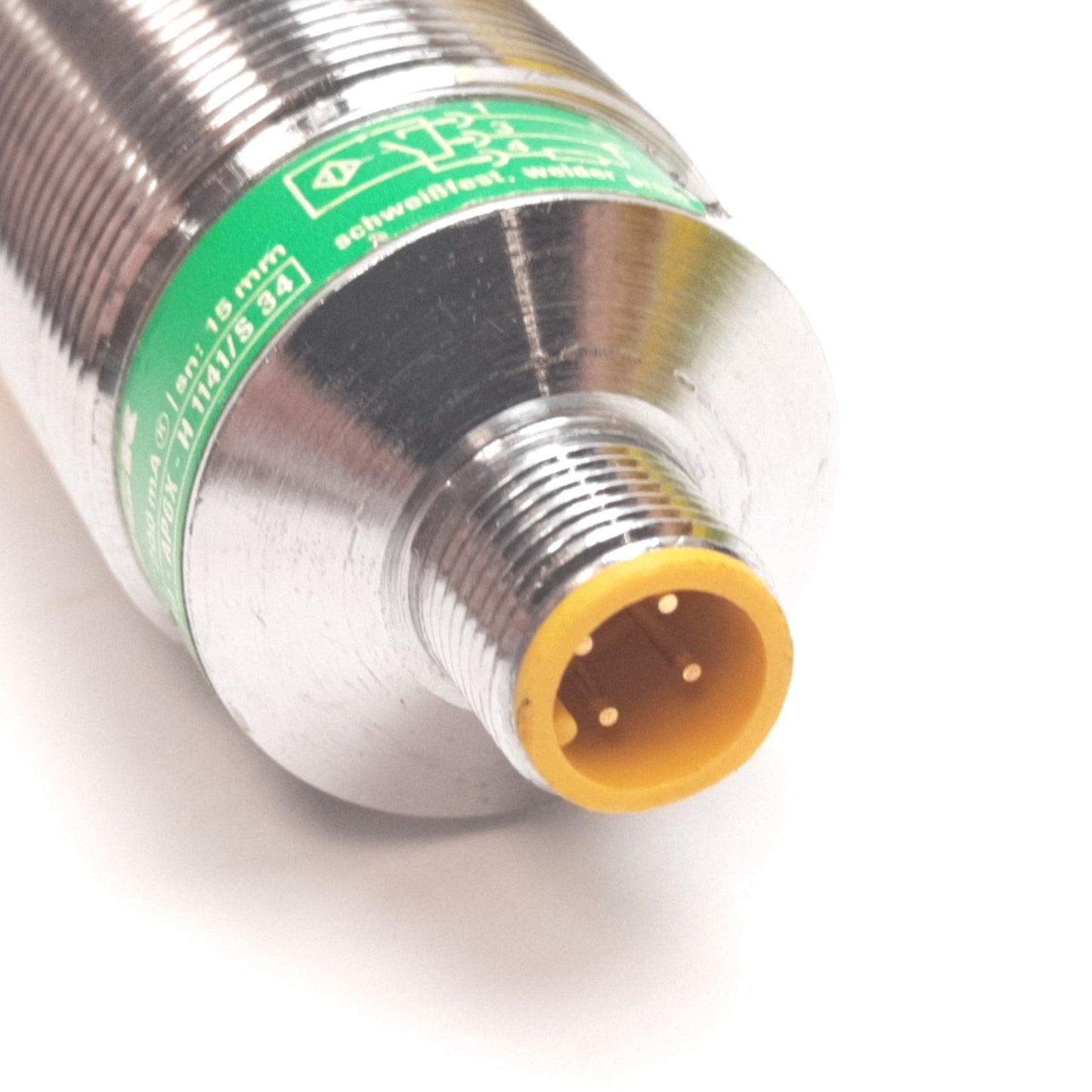 Used Turck Ni15-M30-AP6X-H1141/S34 Inductive Proximity Sensor, 15mm, 10-30VDC, PNP