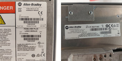 Used Allen Bradley 2711P-T10C4D8 PanelView Plus 1000 HMI/Operator Panel, 10", 24VDC