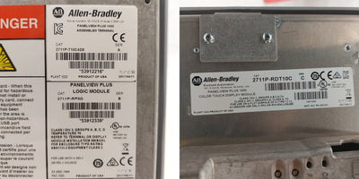 Allen Bradley 2711P-T10C4D8 PanelView Plus 1000 HMI/Operator Panel, 10", 24VDC