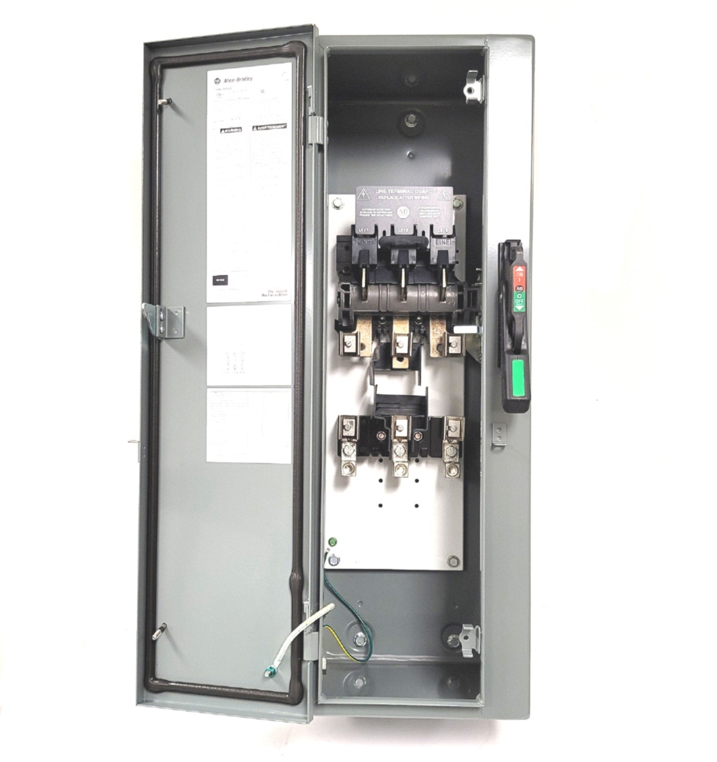 New Allen Bradley 1494G-EF3J6 Enclosed Disconnect Switch 200A, 240-600VAC/250VDC