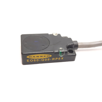 Used Banner EO60-Q08-RP6X Photoelectric Sensor Receiver, 24VDC, PNP, 510mm (20")