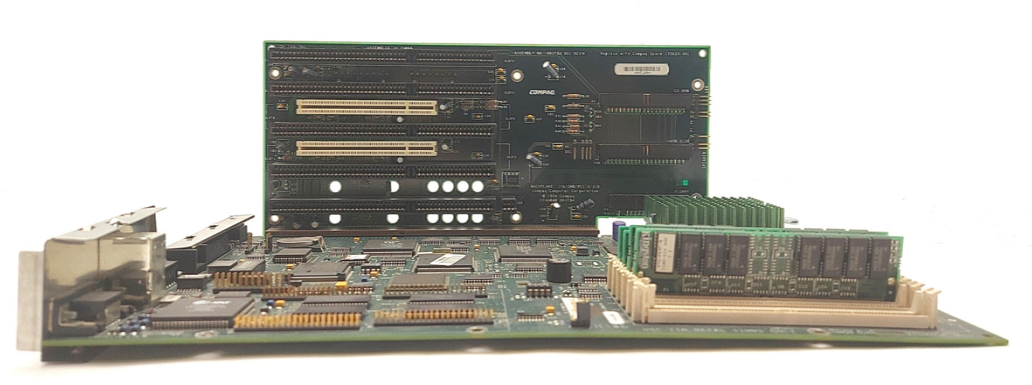 Used Compaq DeskPro 5133 Motherboard & Backplane, Intel Pentium 133MHz, 32MB RAM