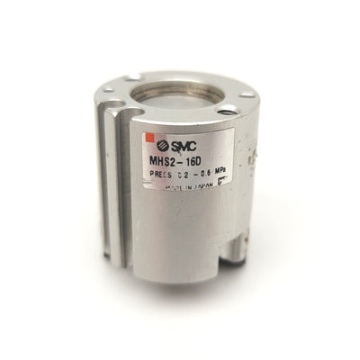 Used SMC MHS2-16D 2-Finger Parallel Pneumatic Gripper Bore: 16mm, Stoke: 4mm, 21N
