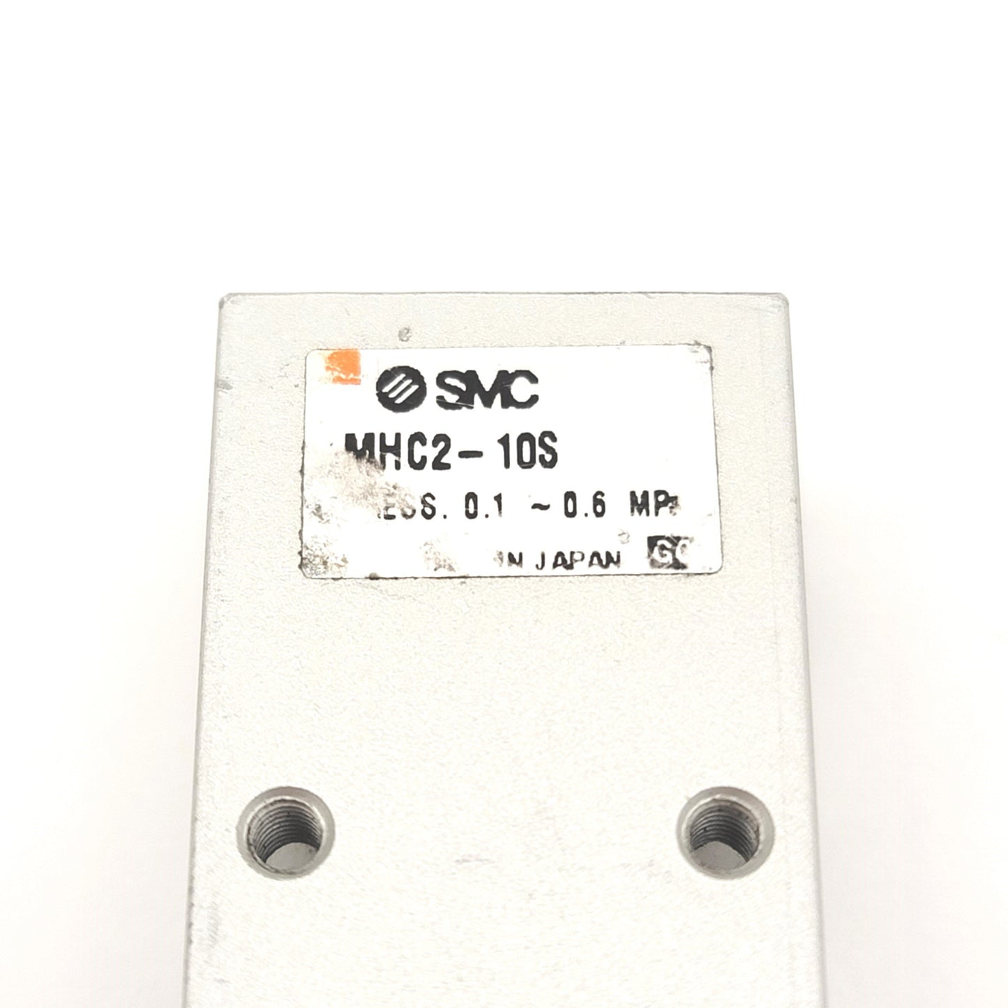 Used SMC MHC2-10S Angular 2-Jaw Pneumatic Gripper Spring Return 0.25-0.6MPa, 0.070Nm