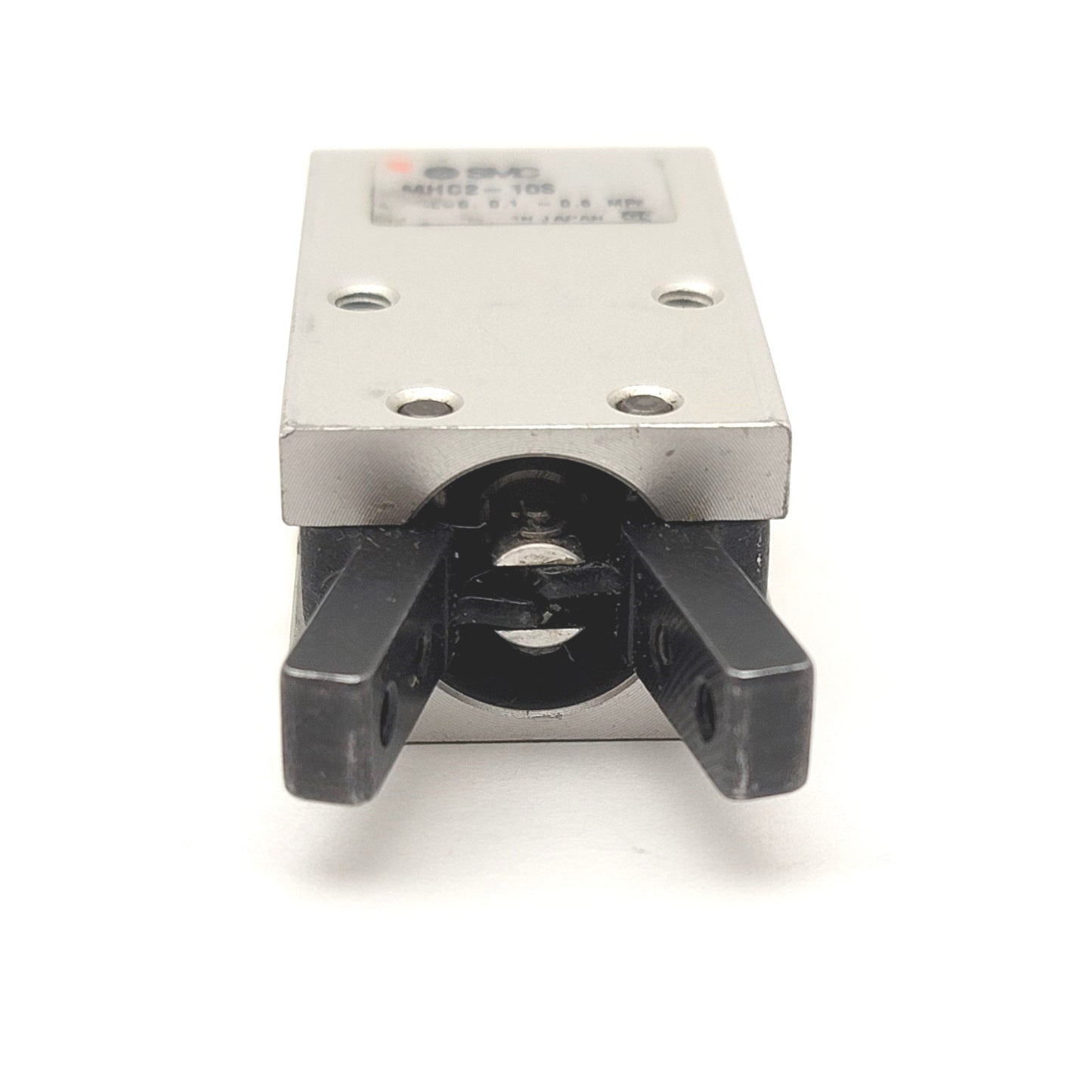 Used SMC MHC2-10S Angular 2-Jaw Pneumatic Gripper Spring Return 0.25-0.6MPa, 0.070Nm