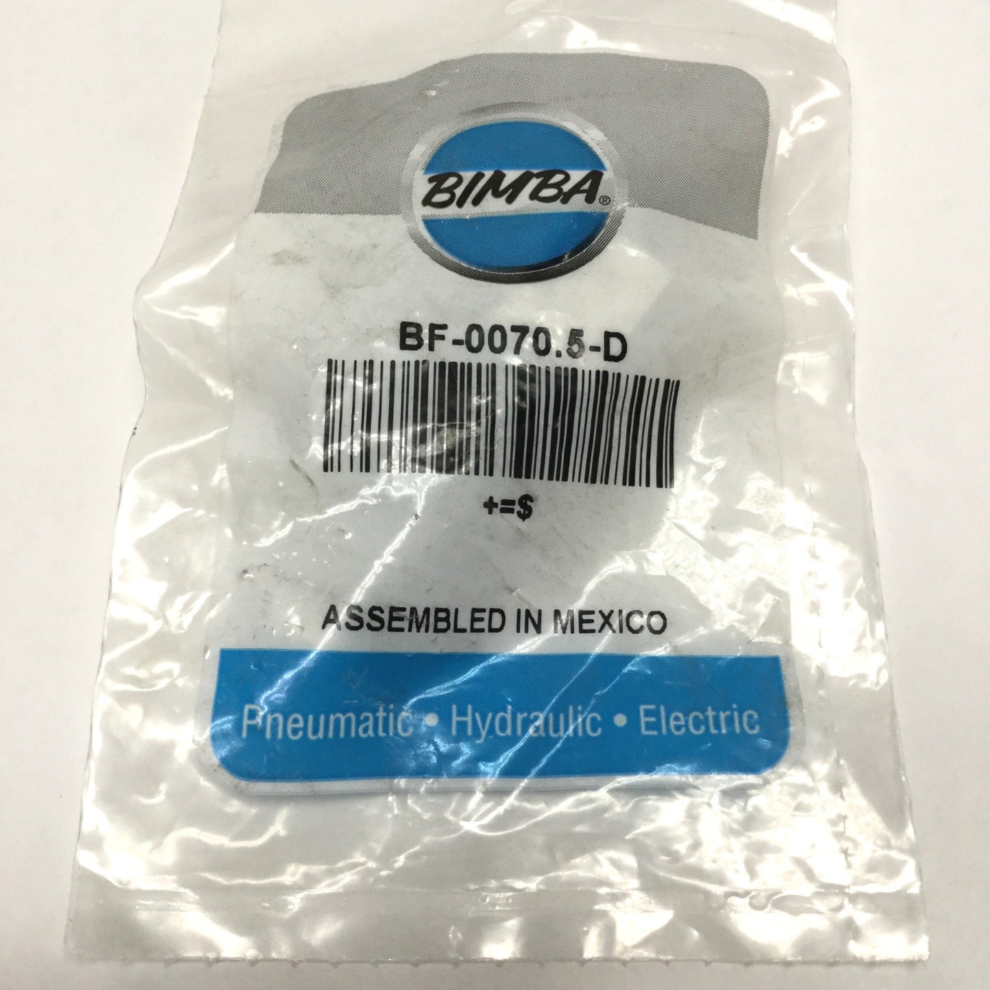 New Bimba BF-0070.5-D Front Block Mount Air Cylinder, 5/16" Bore, 1/2" Stroke