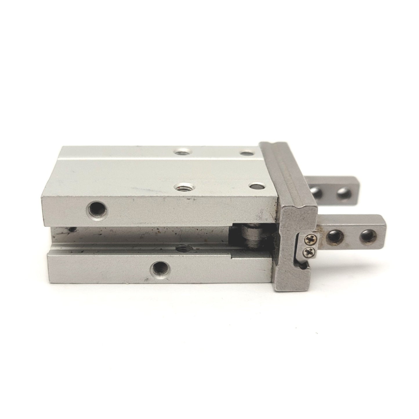 Used SMC MHZ2-10D 2-Jaw Parallel Pneumatic Gripper Bore: 10mm Stroke: 4mm, 0.2-0.7MPa