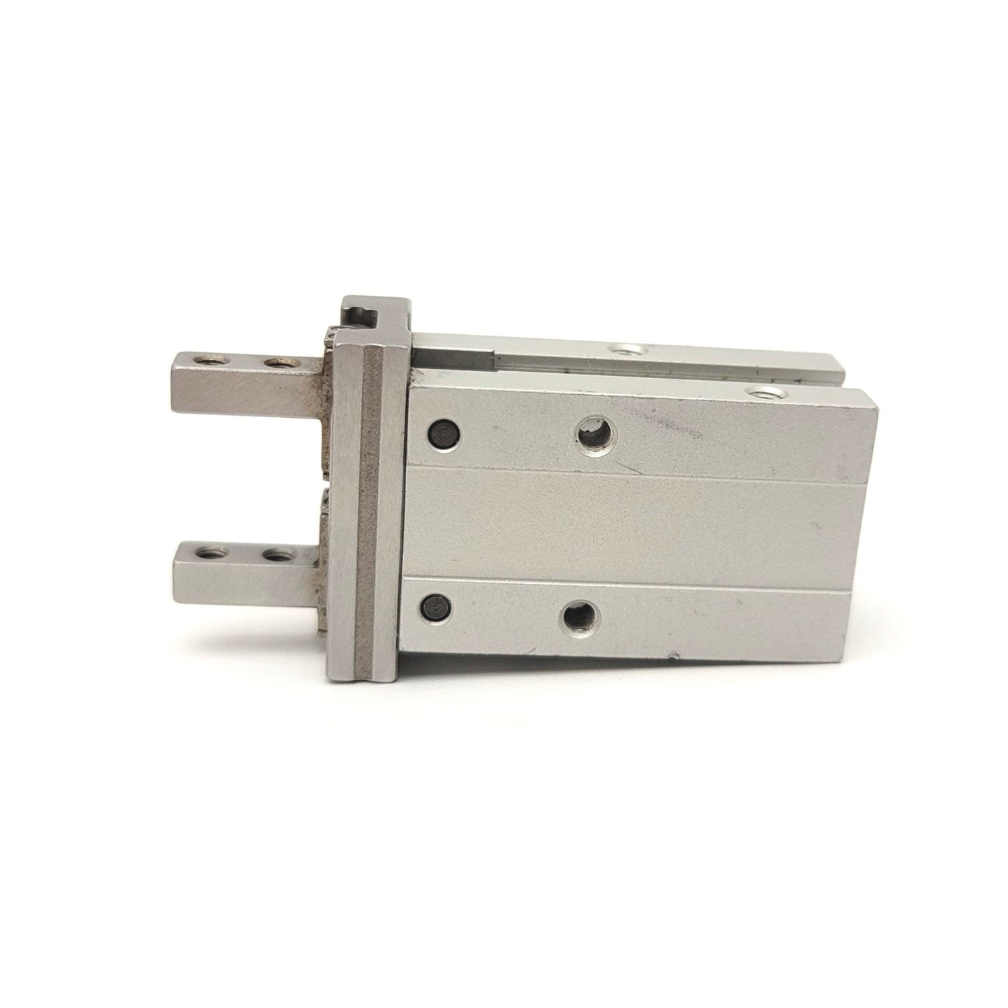 Used SMC MHZ2-10D 2-Jaw Parallel Pneumatic Gripper Bore: 10mm Stroke: 4mm, 0.2-0.7MPa