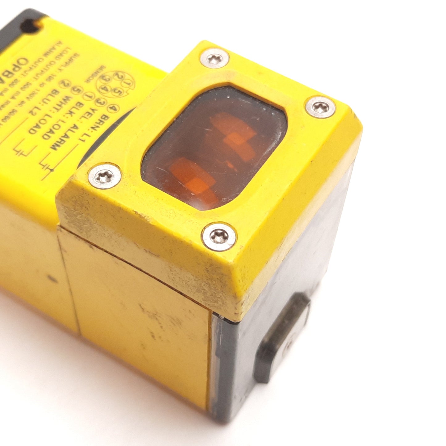 Used Banner OSBLVAG Photoelectric Sensor, Polarized Retro, 15ft, OPBA2QD Power Block