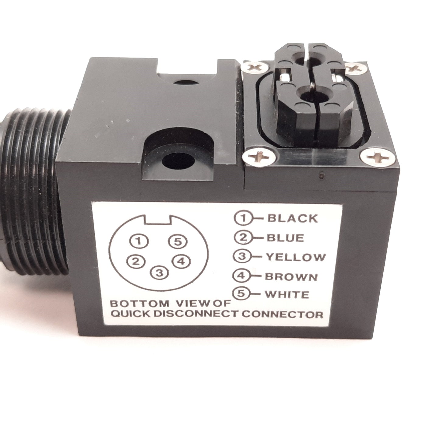 Used Banner SMW915FPQD Fiber Optic Sensor, 12-28VAC/DC, SPDT E/M Relay, 5-Pin Mini QD