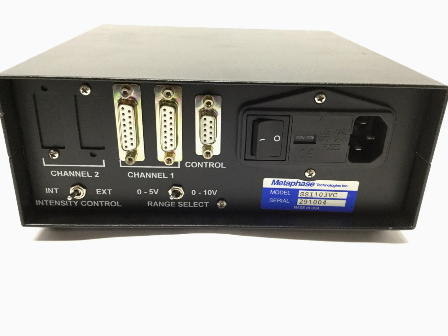 Used Metaphase SSI-103VC-1 Pulsed Power Supply for Strobe LED Lights 8-23.5V 10-350µs