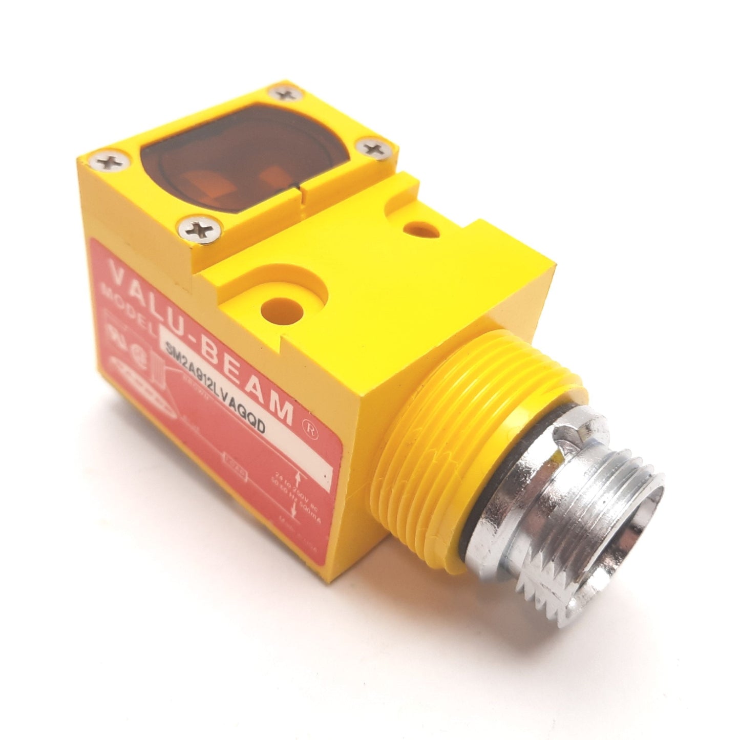 Used Banner SM2A912LVAGQD Photoelectric Sensor, Polarized Retro, 4.5m, 24-250VAC