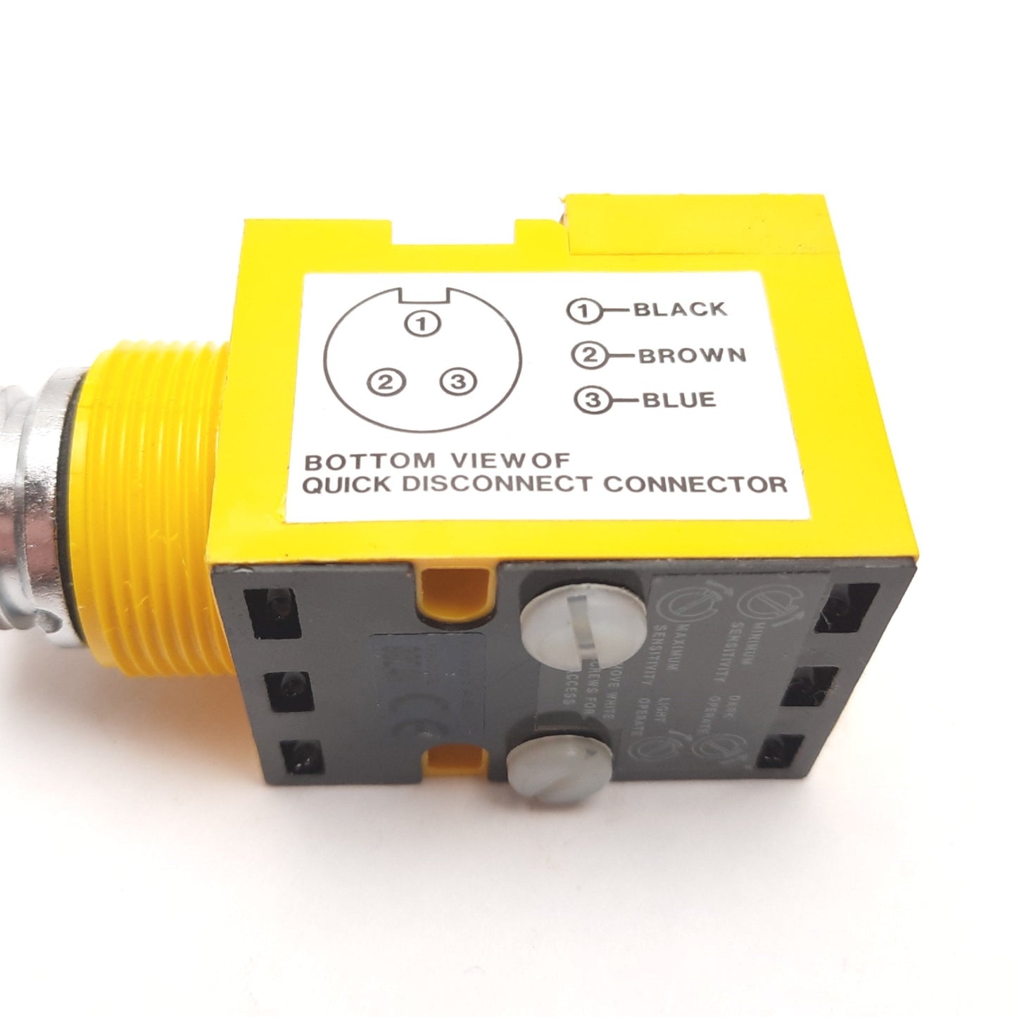 Used Banner SM2A912LVAGQD Photoelectric Sensor, Polarized Retro, 4.5m, 24-250VAC