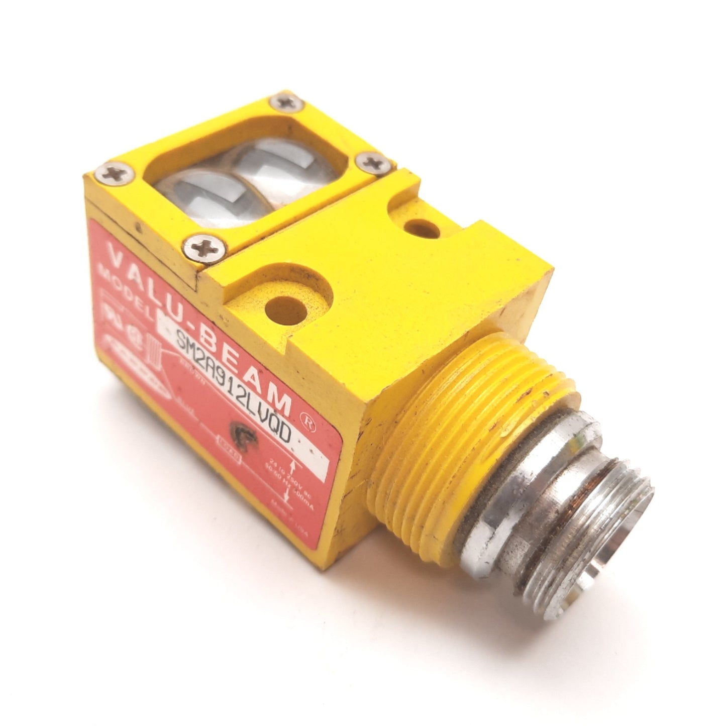 Used Banner SM2A912LVQD Valu-Beam Retroreflective Photoelectric Sensor 30ft 24-250VAC