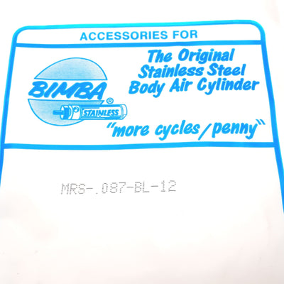 New Bimba MRS-.087-BL-12 Heavy Duty Reed Switch, 24V 500mA, 24" Cable, 1-1/4" Band