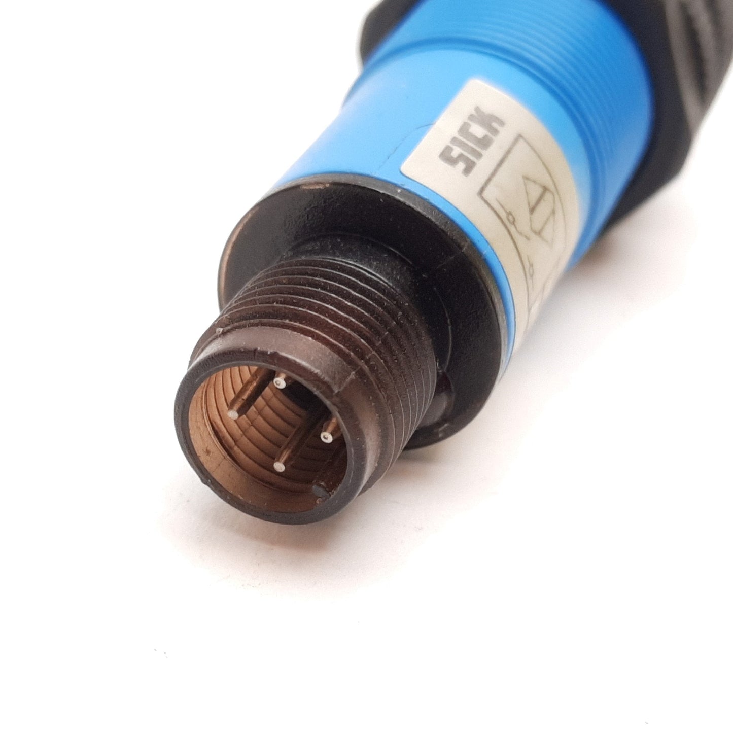 Used Sick VL18-2P2460 Photoelectric Sensor, 12m, 10-30VDC, PNP N/O, 4-Pin M12