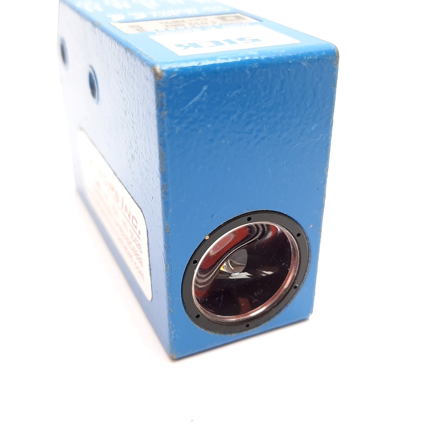 Used Sick CS1-N1111 Color Sensor, 12.5mm, 12-30VDC, Output: NPN, 5-Pin M12