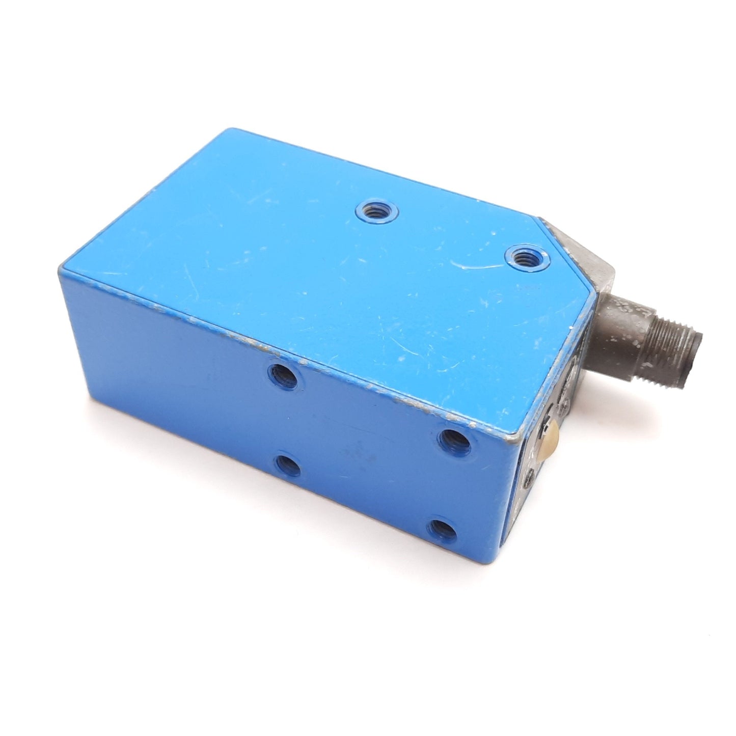 Used Sick CS1-N1111 Color Sensor, 12.5mm, 12-30VDC, Output: NPN, 5-Pin M12