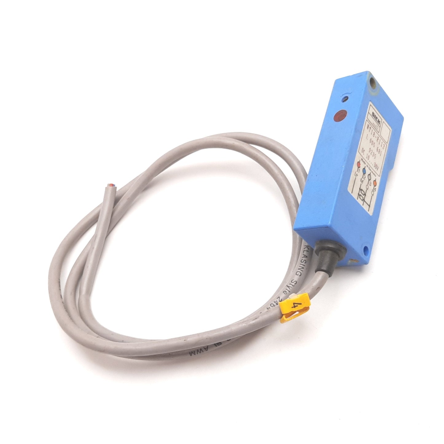 Used Sick WT18-P112 Photoelectric Sensor, 700mm, 10-30VDC, Output: PNP, 4-Wire