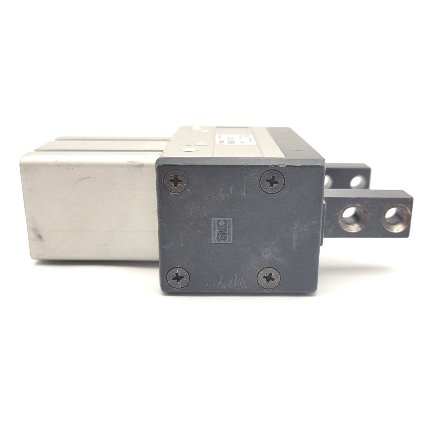 Used SMC MHQG2-32D2 Parallel 2-Jaw Pneumatic Gripper Stroke: 20mm, 0.1-0.6MPa