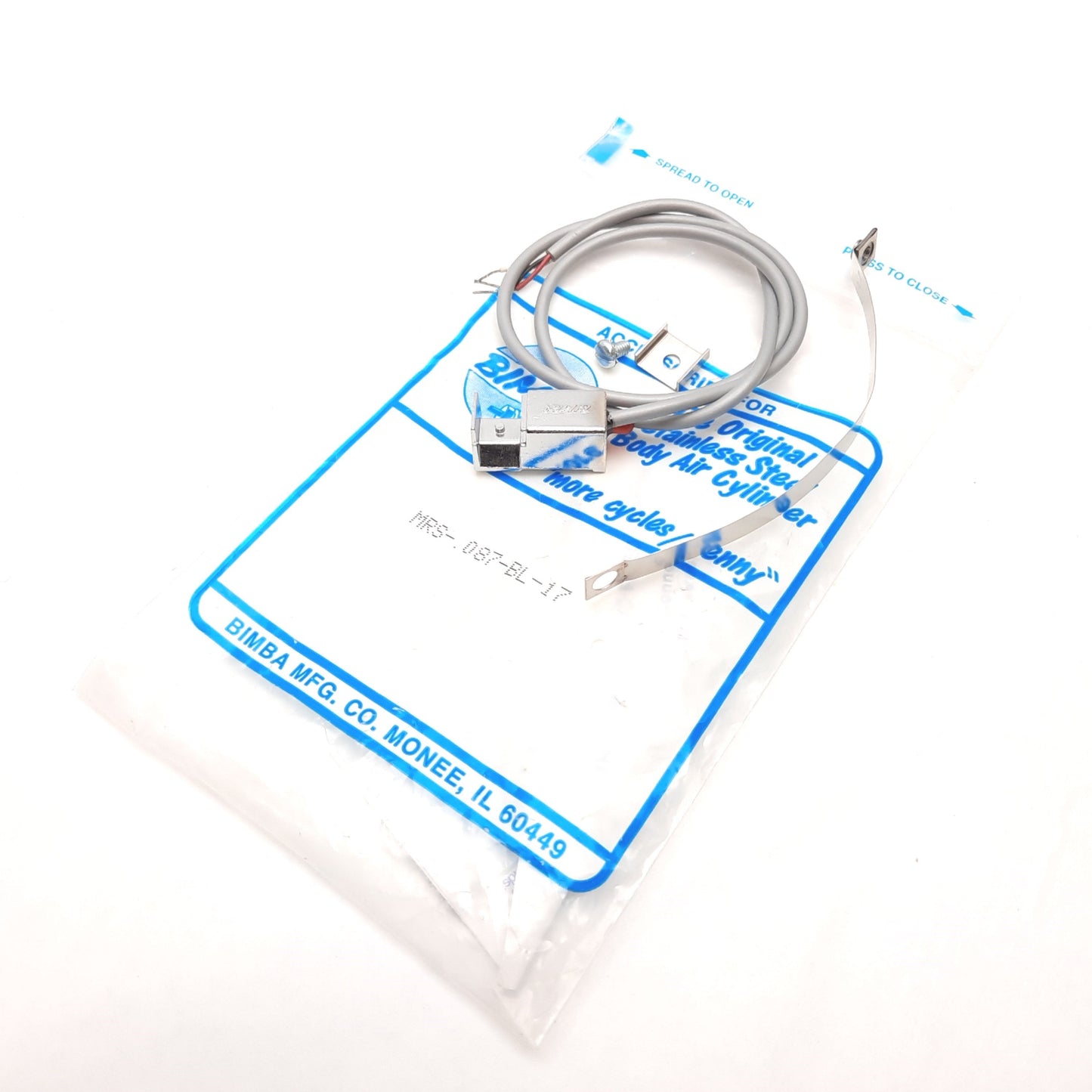 New Other Bimba MRS-.087-BL-17 Heavy Duty Band Reed Switch, Rating 24V 500mA, W/ 1.5" Band