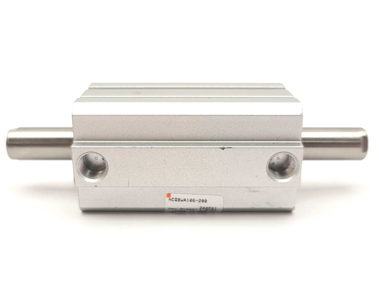 New – Open box SMC NCQ8WA106-200 Compact Double Rod Cylinder Bore: 1-1/16", Stroke: 2", 1/8"NPT