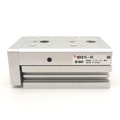 New – Open box SMC MXS16-40 Linear Pneumatic Slide Table Bore: 16mm Stroke: 40mm, 0.15-0.7MPa