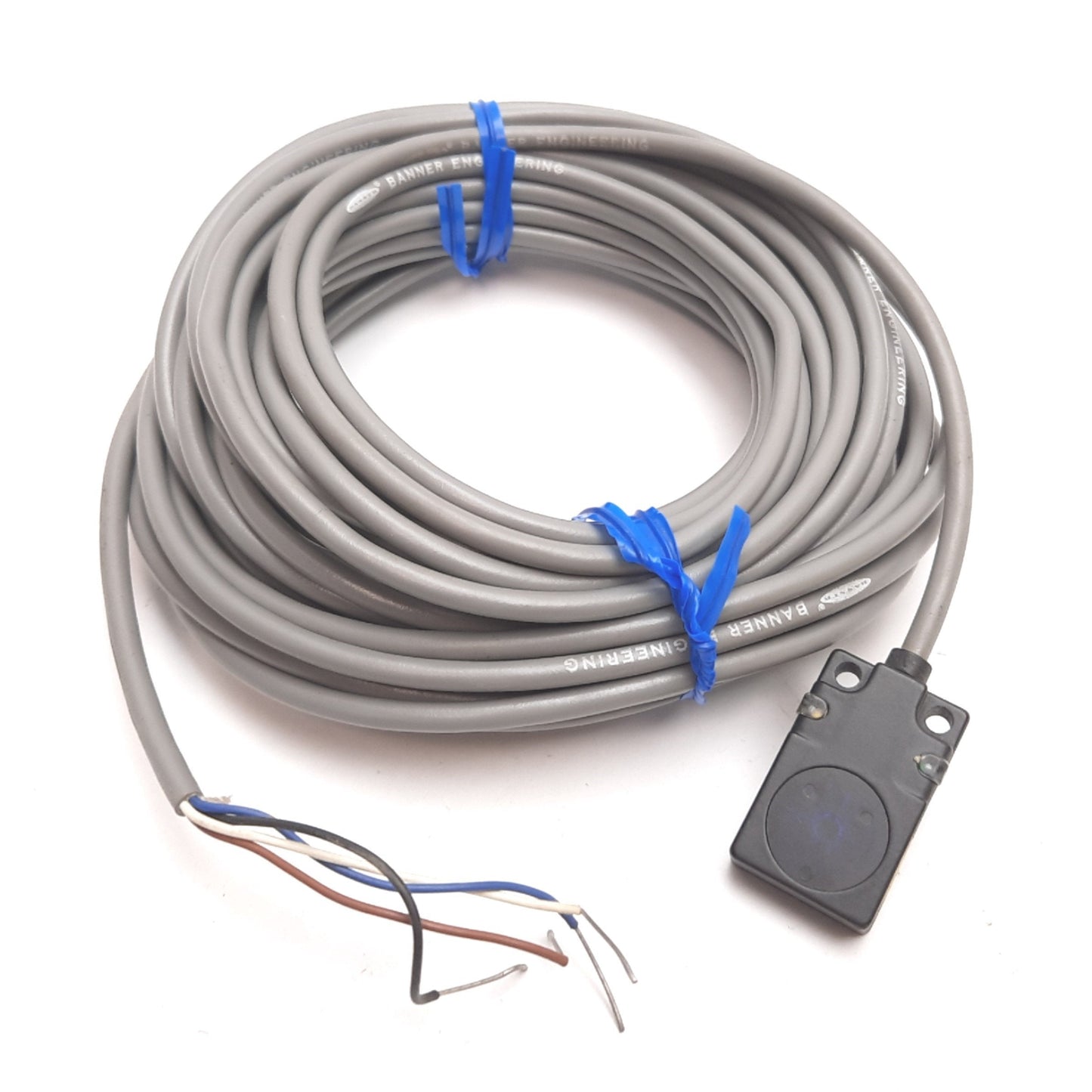 Used Banner EO60-Q08-RP6X Photoelectric Sensor Receiver, 24VDC, PNP, 30ft Cable