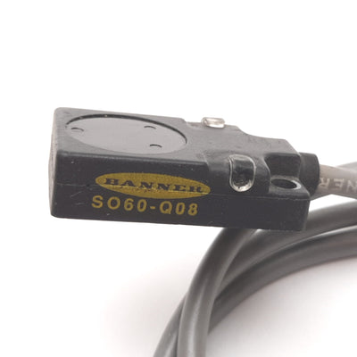 Used Banner SO60-Q08 EO60-Q08-RP6X Photoelectric Sensor Emitter Receiver 20" 10-30VDC