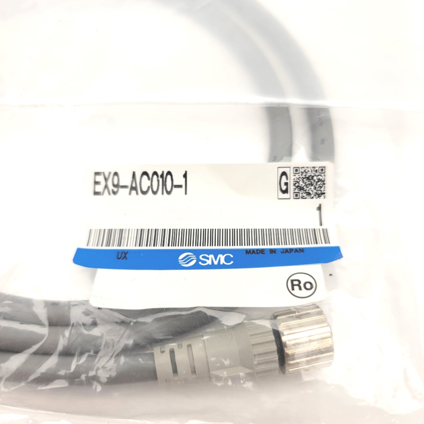 New SMC EX9-AC010-1 Connector Cable For EX300 Serial Interface Units, 1 Meter, M12