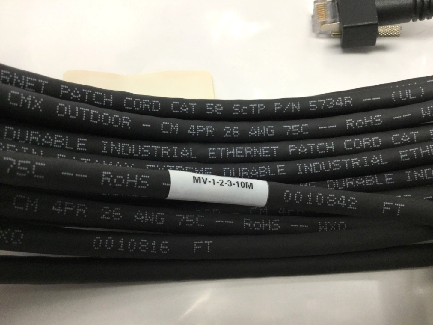 New CEI MV-1-2-3-10M GigE Machine Vision Gigabit Ethernet Camera Cable Cord RJ45 10m