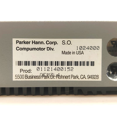 Used Parker OEMZL4 Compumotor Stepper Motor Drive, 1-Axis, 170VDC 4A Bus, 120VAC