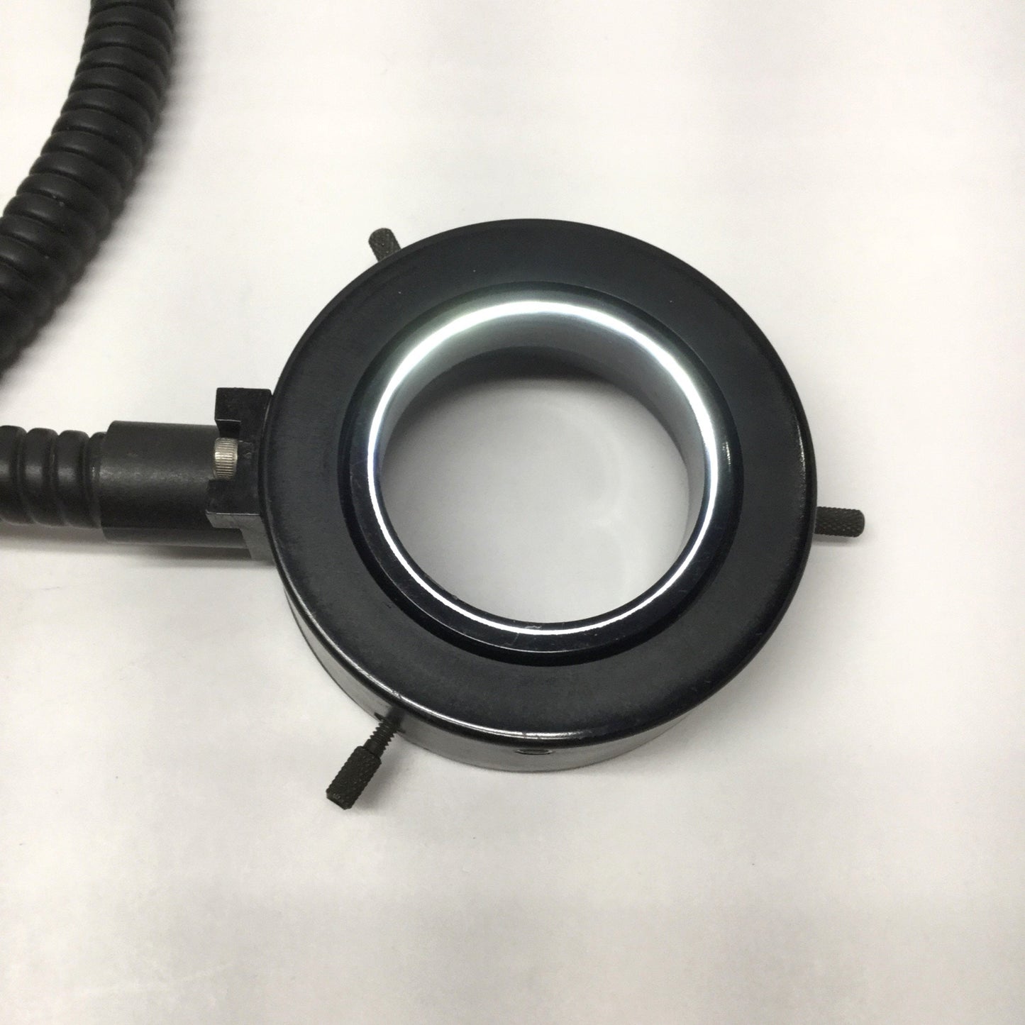 Used Dolan Jenner A3739P Fiber Optic Microscope Ringlight 60mm ID, 9/16" Input, 36" L