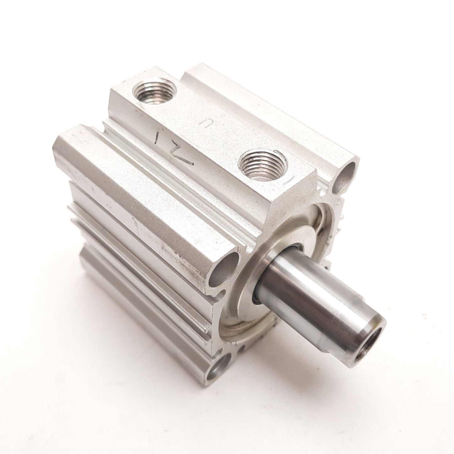 Used SMC Pneumatic Cylinder, Double Acting, Bore: 2", Stroke: 1", Ports: 1/4" NPT