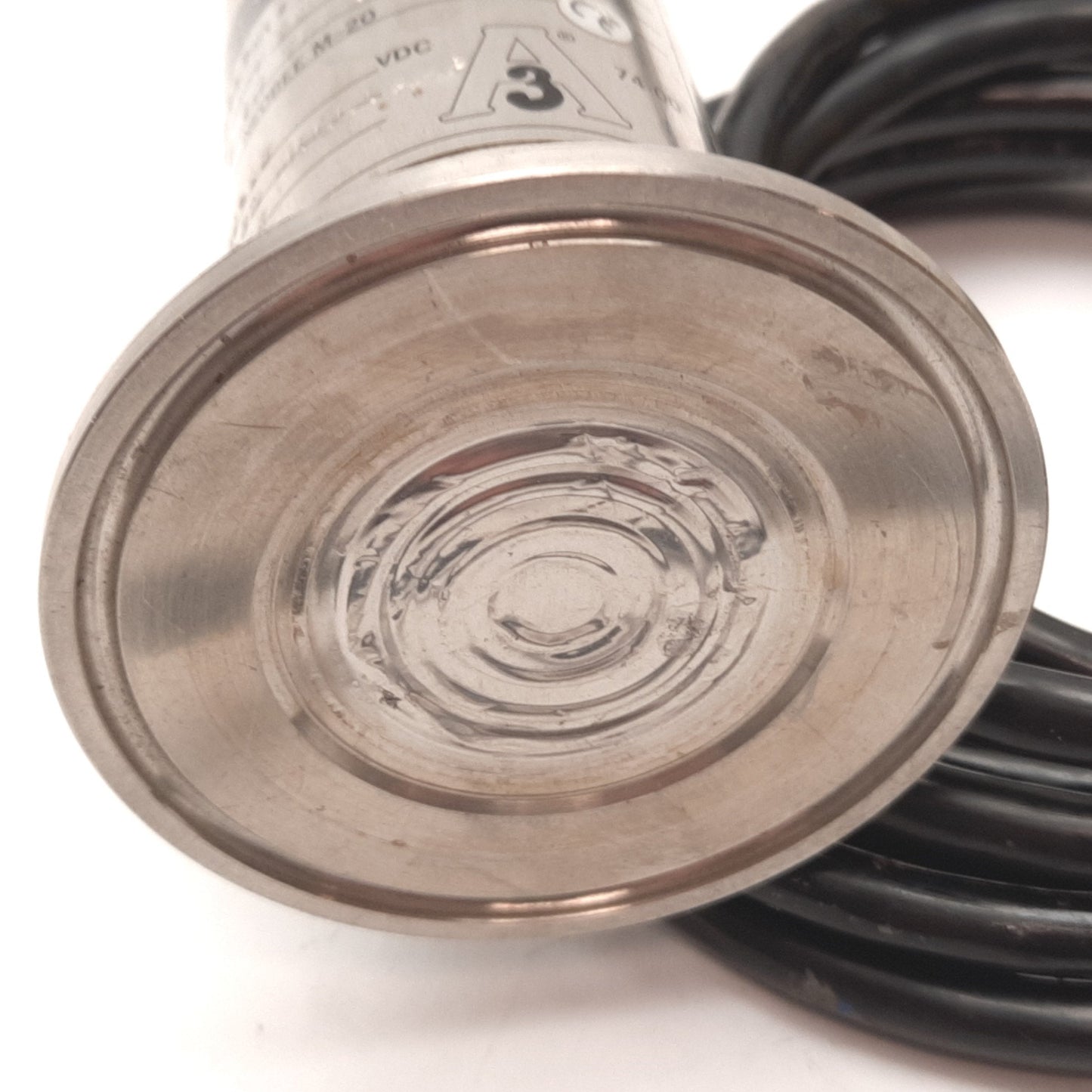 Used Honeywell CP101 060-9406-01 Sensor, 50PSIA, Flanges: 2 In Tri-Clover, 13-32VDC