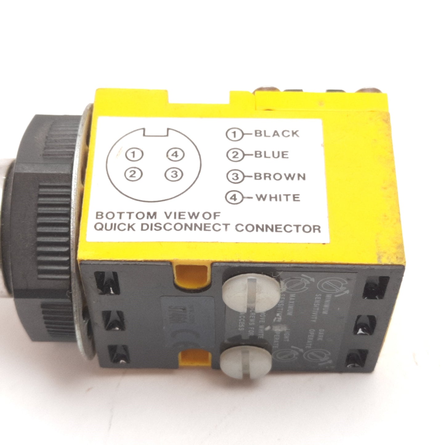 Used Banner SM912LVQD Valu-Beam Photoelectric Sensor, Retro 9m 10-30VDC 4-Pin 7/8"