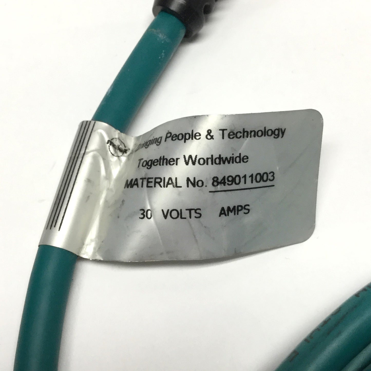 Used Cognex 849011003 In-Sight Camera Ethernet Cable 8-Wire RJ45 to M12 Male, 5m