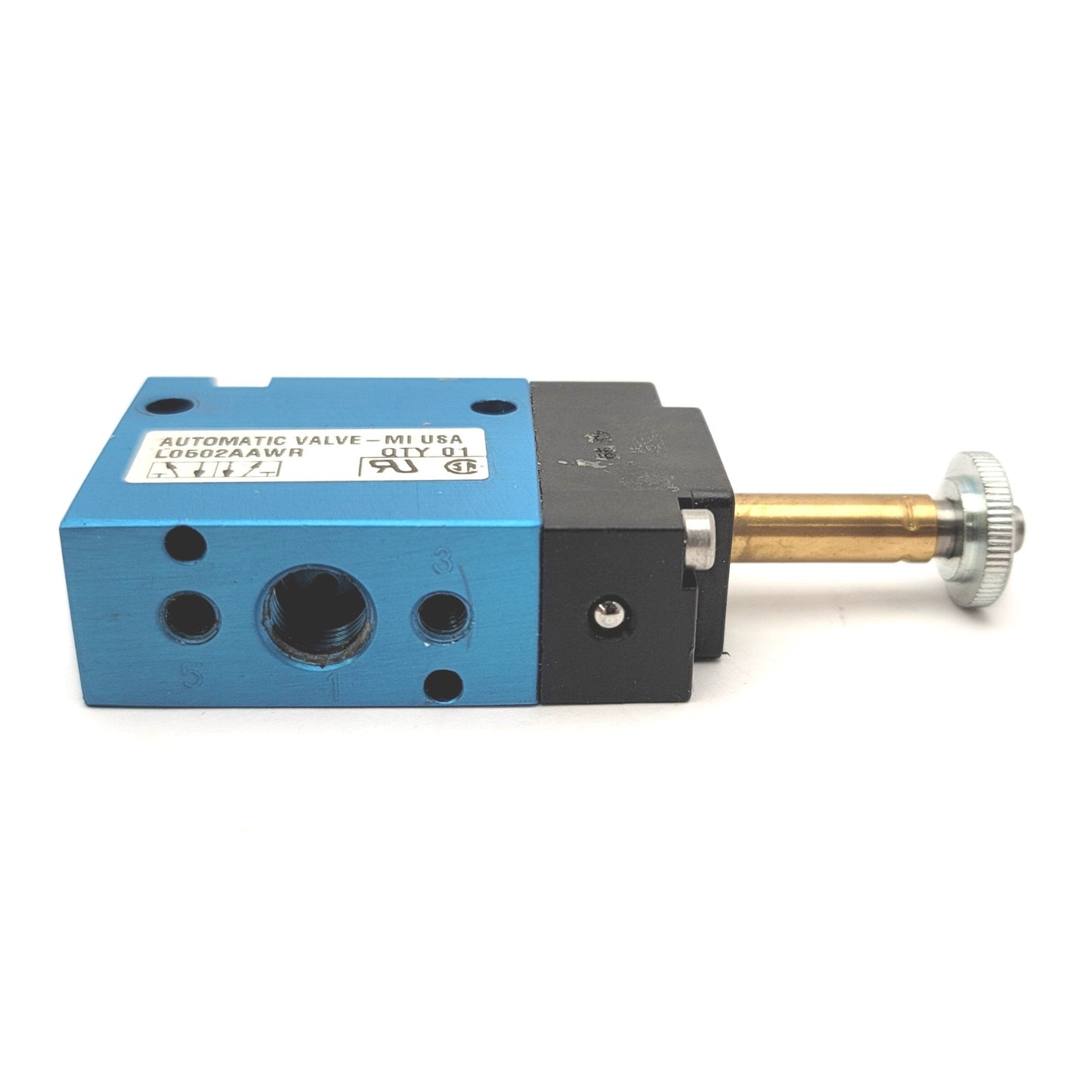 Used Automatic Valve L0502AAWR Compact Spool Valve 5-Port 2-Position, 1/8"NPT