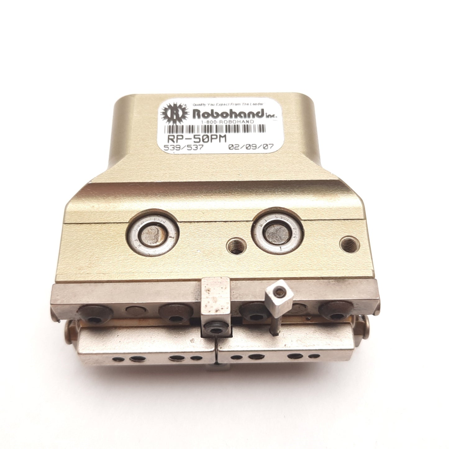 Used Robohand RP-50PM Precision Parallel Gripper, Bore: 5.9mm, Stroke: 12.7mm, M5x0.8