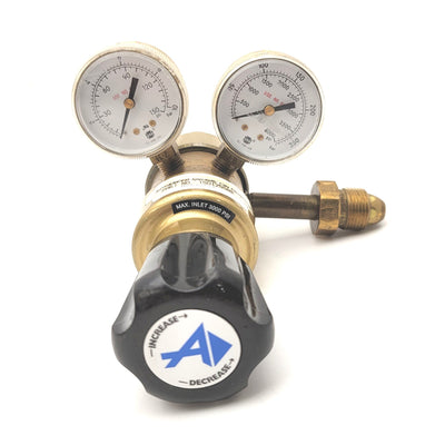 Used Advanced Specialty TSD125580 Brass Two Stage Regulator 0-125psi, CGA-580, 1/4NPT