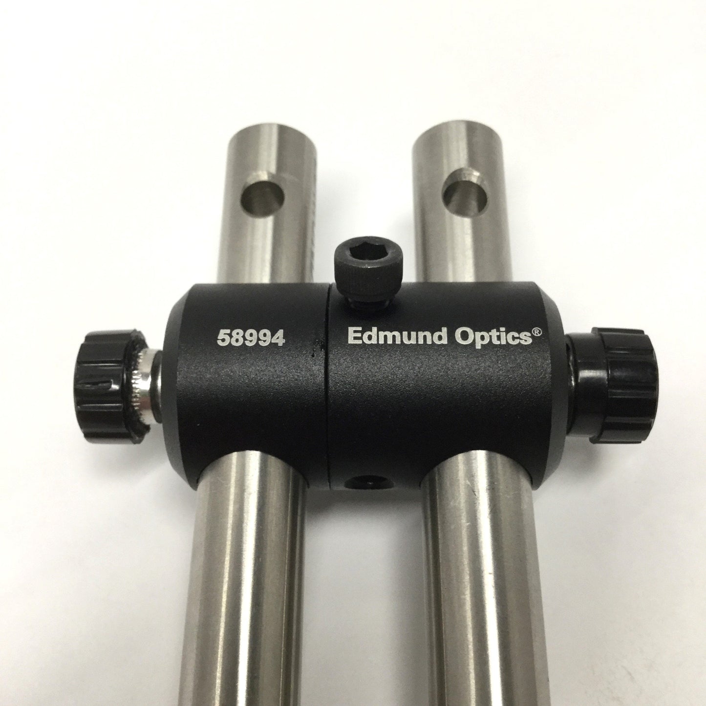 Used Edmund Optics 58-994 Rotatable Right-Angle Clamp w/ 300mm Posts Ø12.7mm M4, M6