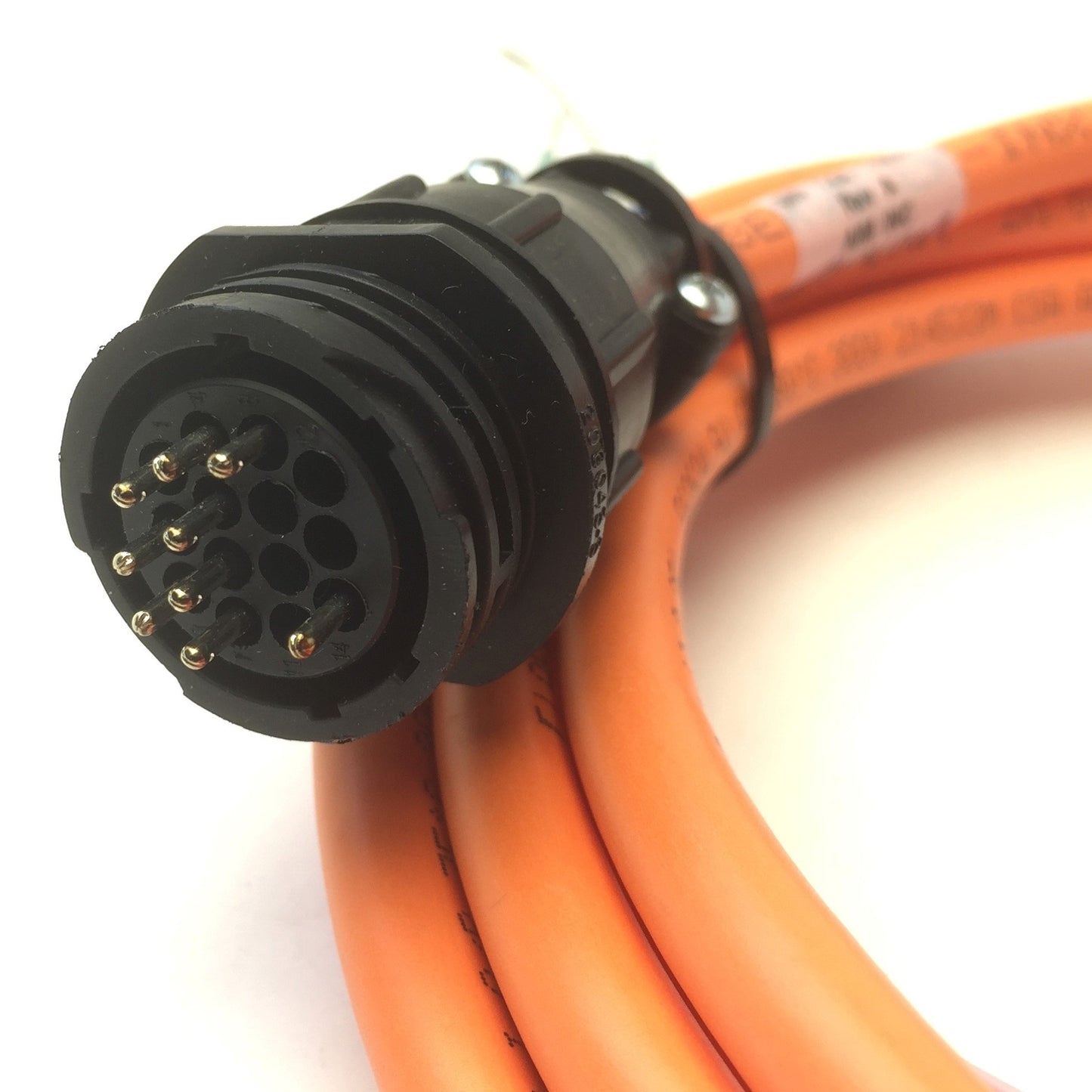 Used Aim Inc P/N 122-1657 Rev A Orange Lapp Kabel Servo Cable, 9-Pin, Length: 10 Ft