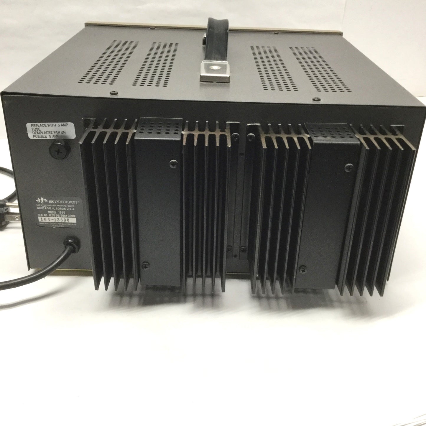 Used BK Precision Model 1660 Triple Output Power Supply 0-30V, 0-2A / 4-6.5V, 0-5A