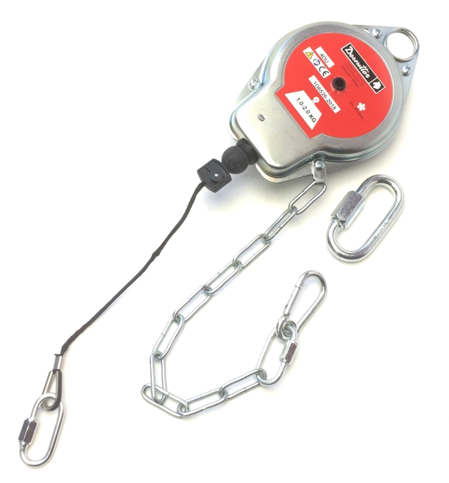 New Desoutter 4DU Spring Balancer 1-2 KG Retractor Cable Travel 1.5 m, Support Chain