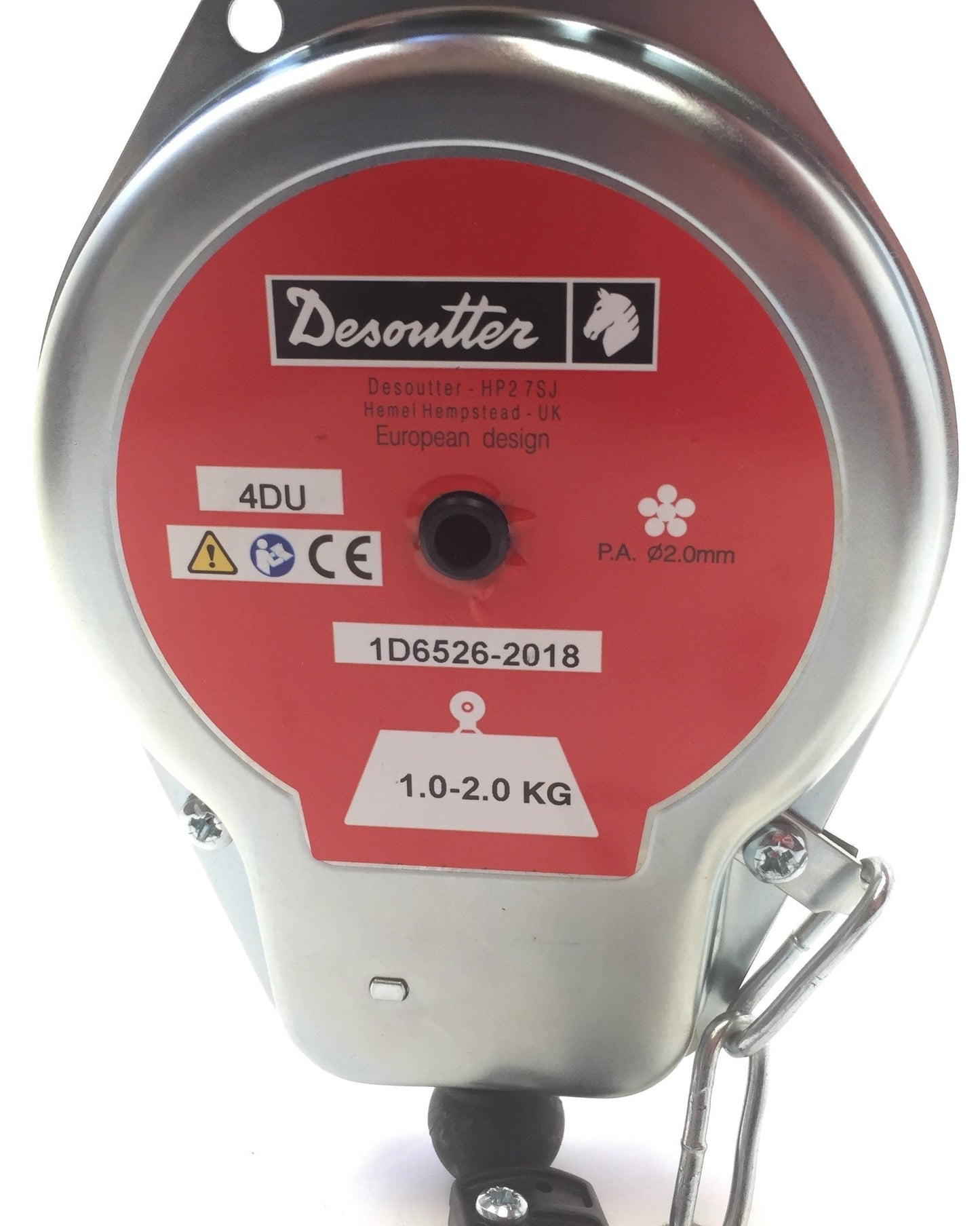 New Desoutter 4DU Spring Balancer 1-2 KG Retractor Cable Travel 1.5 m, Support Chain