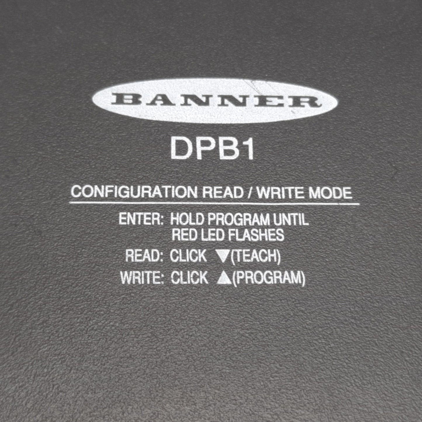 Used Banner DPB1 Portable Sensor Programming Box, 15-24VDC, Remote Teach