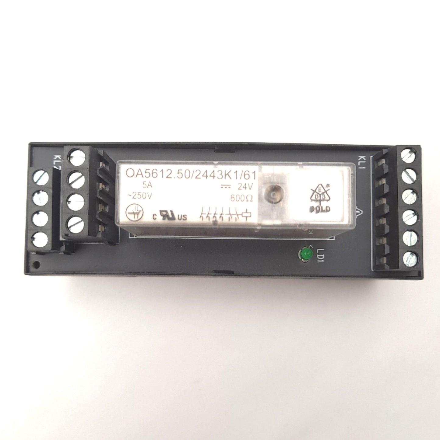 Used E Dold & Sohne KG OA5612.50/2443K1/61 Safety Relay & Socket 250 Vac Coil 24 Vdc