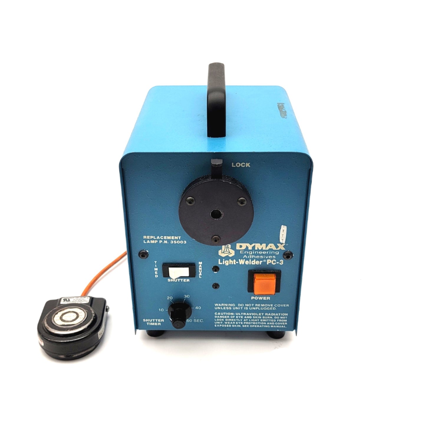Used Dymax PC-3 Light-Welder UV Curing Light Source With Foot Switch 120VAC 2.5A 50W