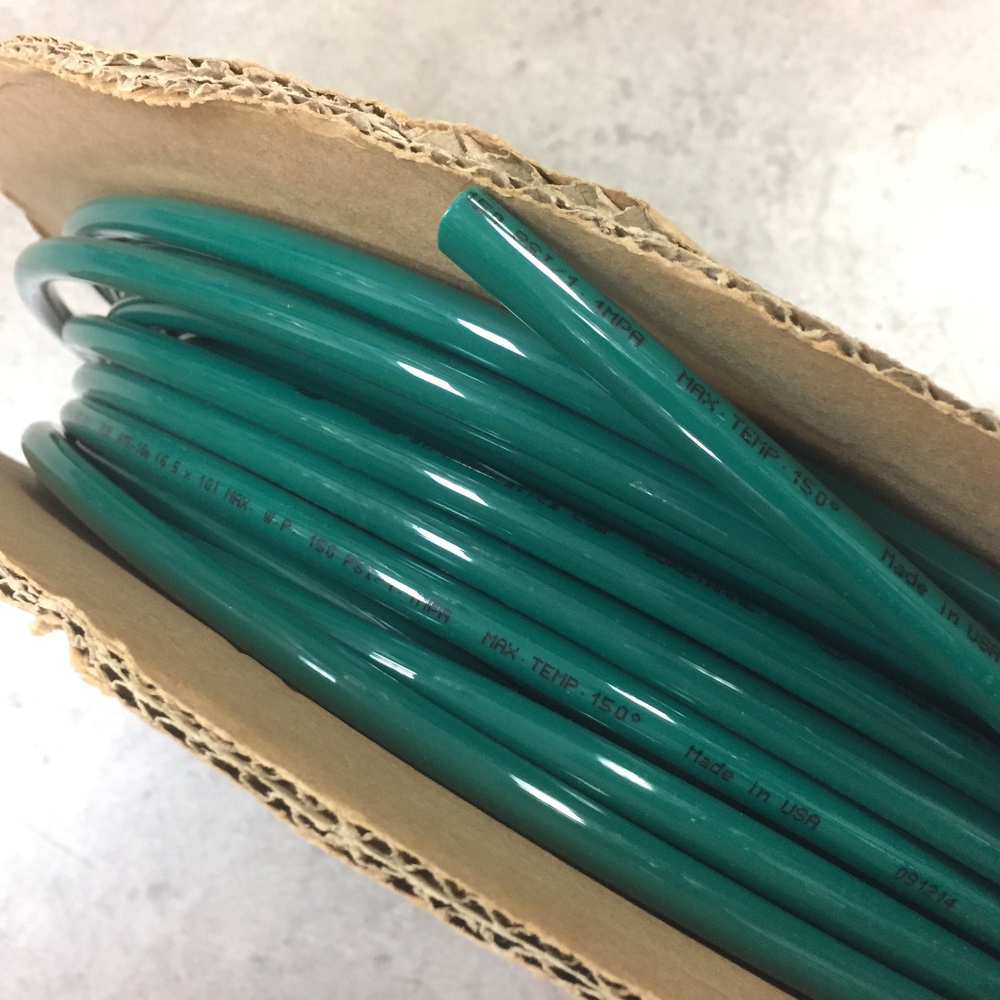 New – Open box ATP PU10MBG Surethane Polyurethane Pneumatic Tubing 10mm OD 6.5mm ID, Green 150'