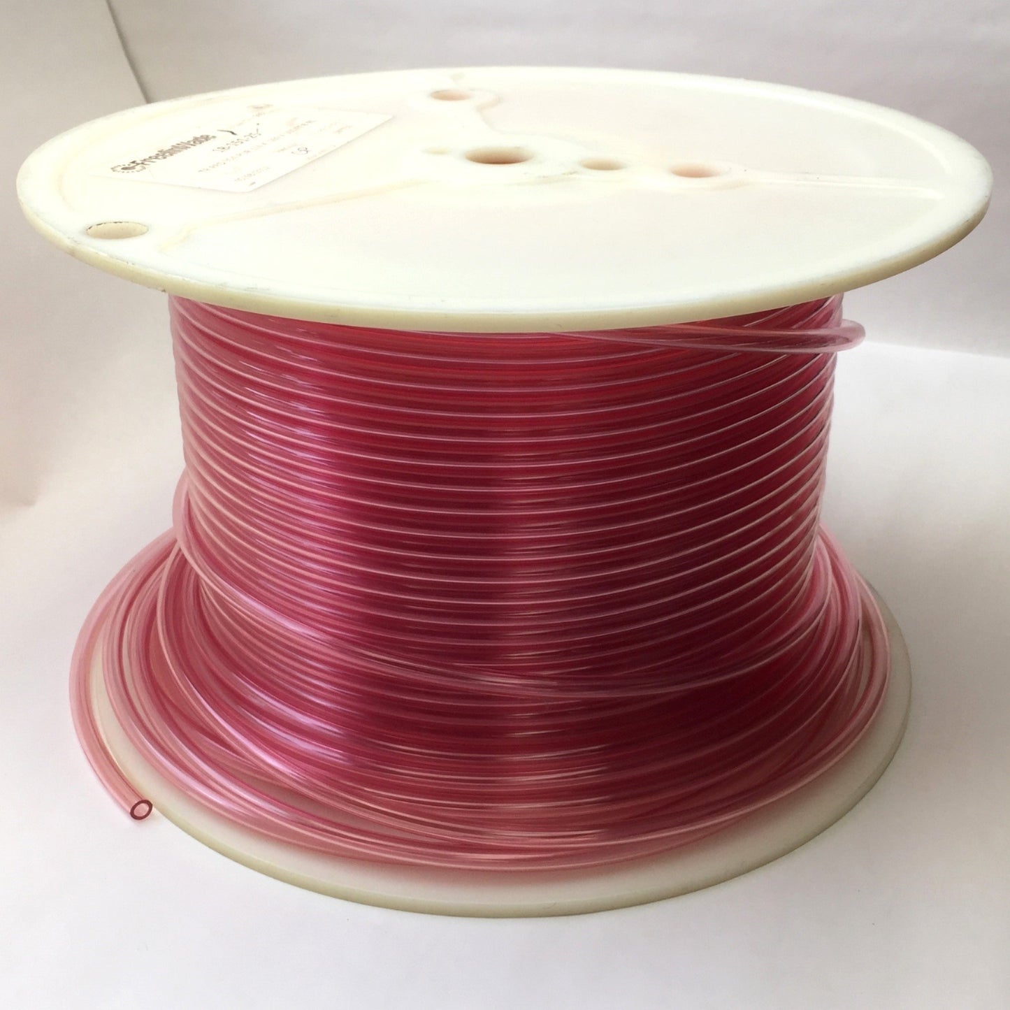 New – Open box FreelinWade 1B-151-25 Transparent Red Polyurethane Tubing, 1/4" OD x ~275 FT